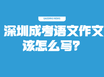 深圳成考語文作文該怎么寫？